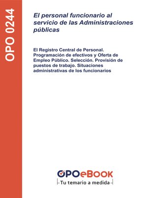 cover image of El personal funcionario al servicio de las Administraciones públicas